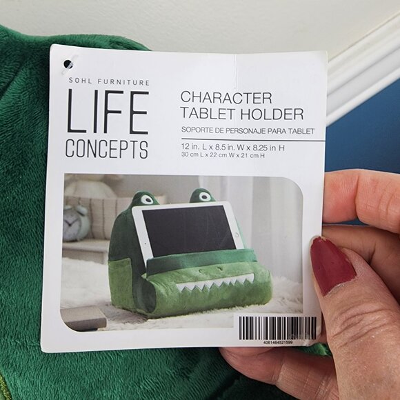 Life Concepts Plush Frog Character Tablet Holder NWT - Picture 4 of 6